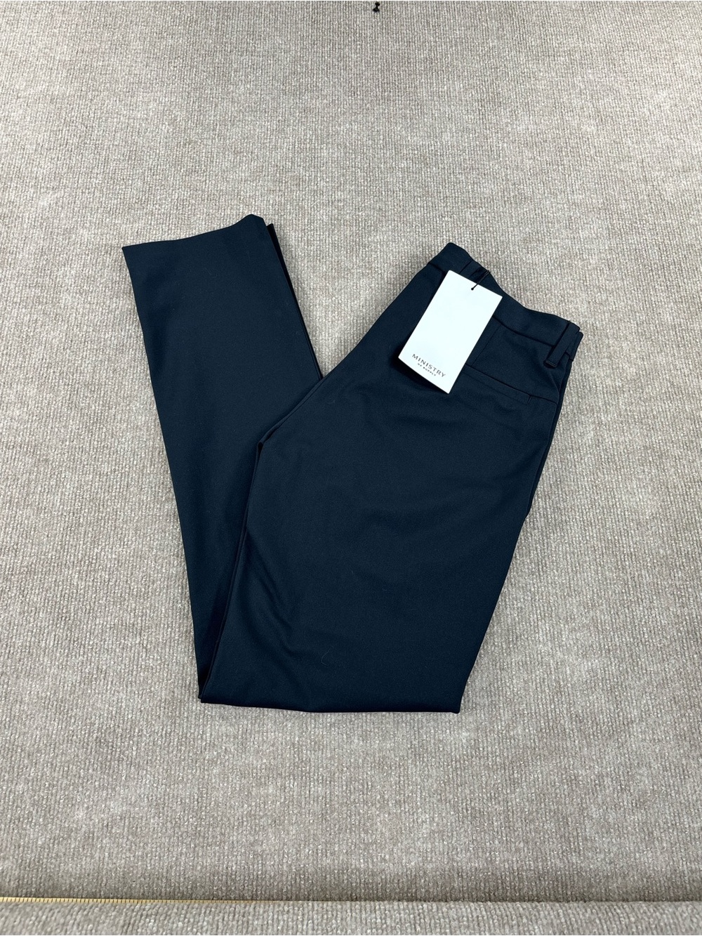 NWT Ministry of Supply Kinetic Pants Navy Blue 28x30 Slim Fit Trouser Stretch